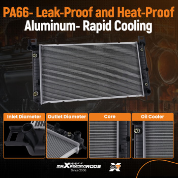 Radiator For 2002 - 2014 compatible for Cadillac Escalade 2007 compatible for Chevrolet Silverado 1500 Classic