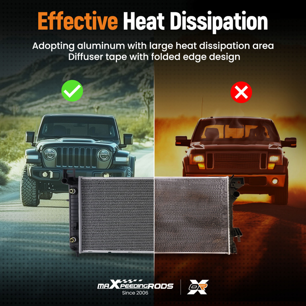 Radiator For 2002 - 2014 compatible for Cadillac Escalade 2007 compatible for Chevrolet Silverado 1500 Classic