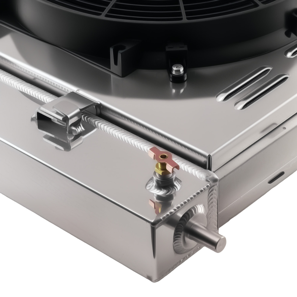 3 Row Aluminum Radiator Shroud Fan compatible for Cadillac Escalade Hummer H2 6.0 2002-2011