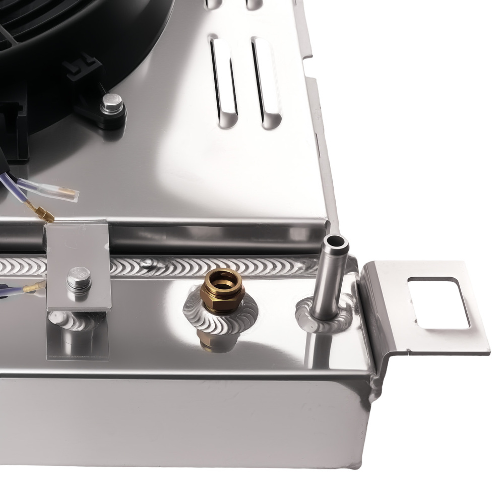 3 Row Aluminum Radiator Shroud Fan compatible for Cadillac Escalade Hummer H2 6.0 2002-2011