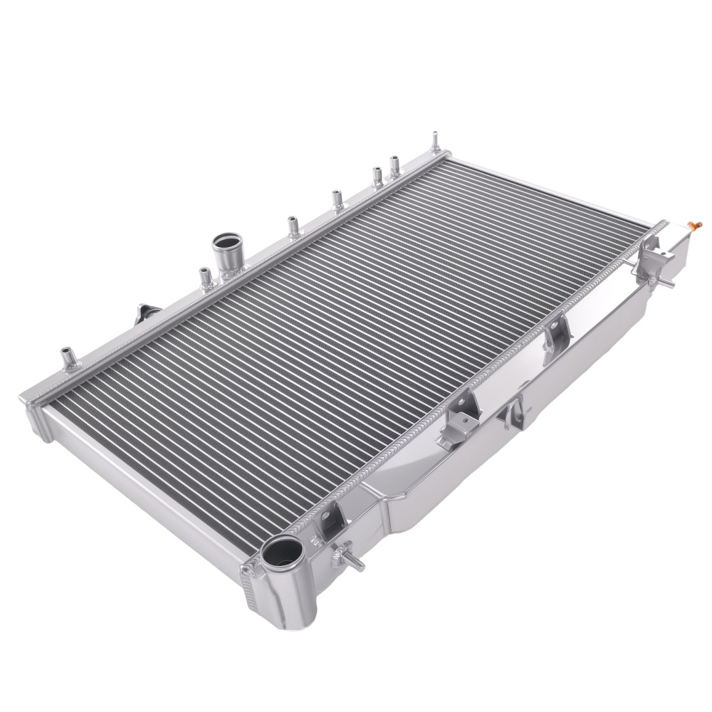 2 Row Aluminum Radiator Assembly compatible for Subaru Impreza WRX STI 2.5L 2004-2007