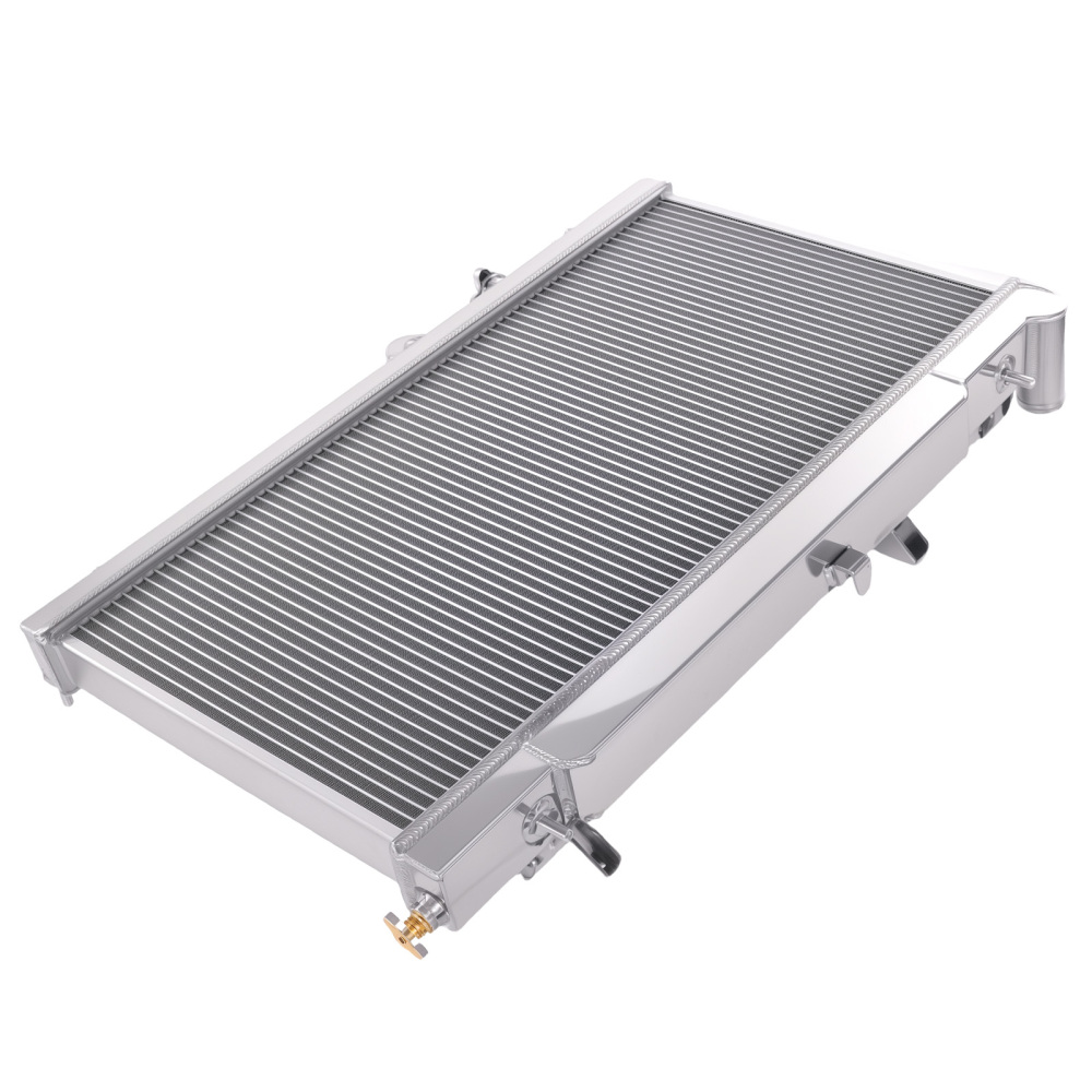 2 Row Aluminum Radiator Assembly compatible for Subaru Impreza WRX STI 2.5L 2004-2007