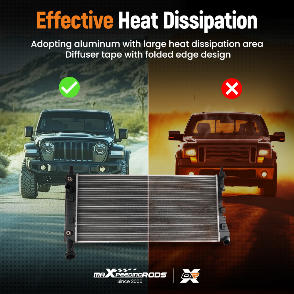 Aluminum Coolant Radiator compatible for Chevy Monte Carlo 3.4L 3.8L 2004-2005 2710