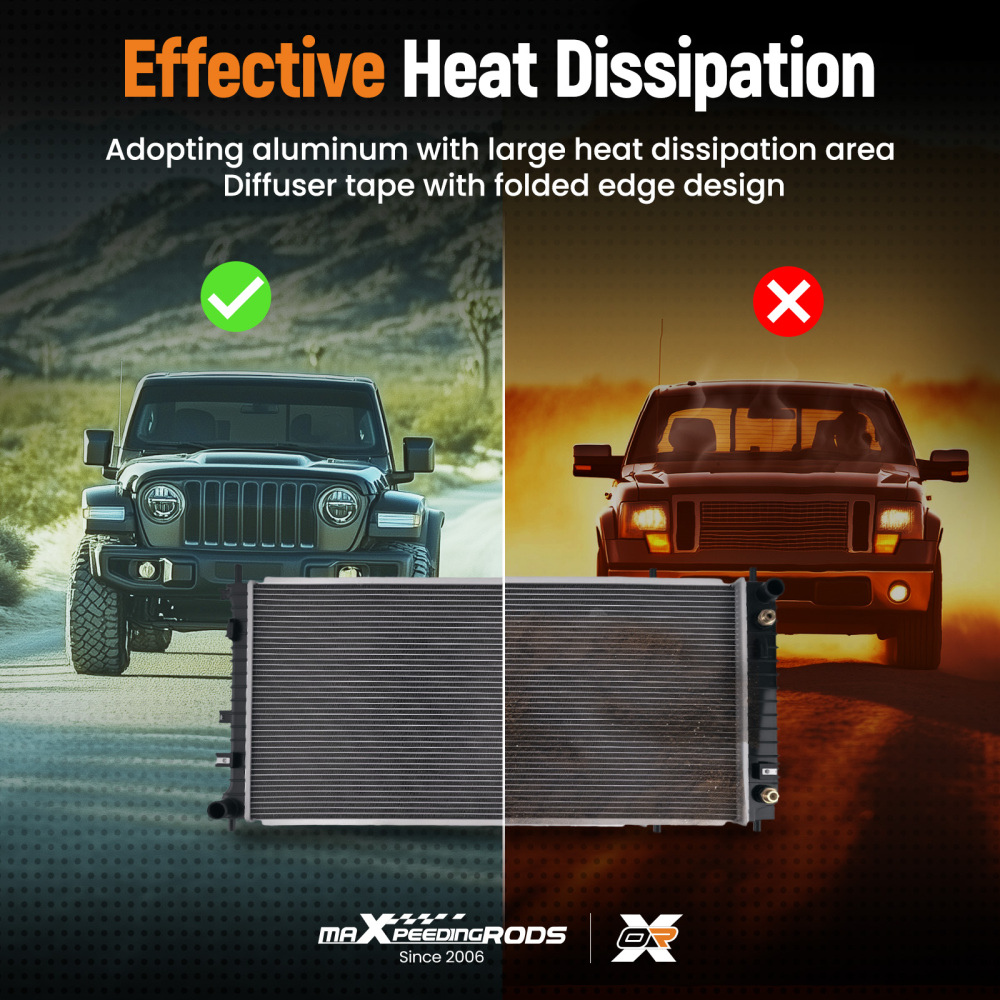 Aluminum Cooling Radiator compatible for Saturn Vue 04-07 15821838 22713544 Trans Cooler AT