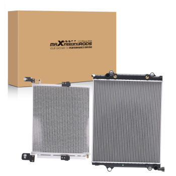 Aluminum RadiatorAC Condenser compatible for Toyota Tacoma 2.7L 4.0L 2012-2015 2802