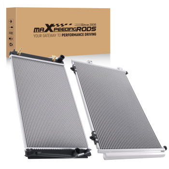 Aluminum Coolant RadiatorCondenser compatible for Toyota RAV4 2.5L 2013-2018 1640028570