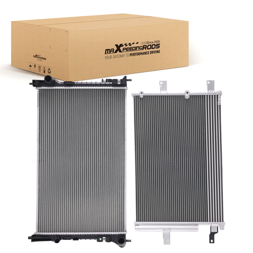Radiator and compatible for AC Condenser compatible for Ford Edge Limited SEL 2011-2014 3.5L FO3010276