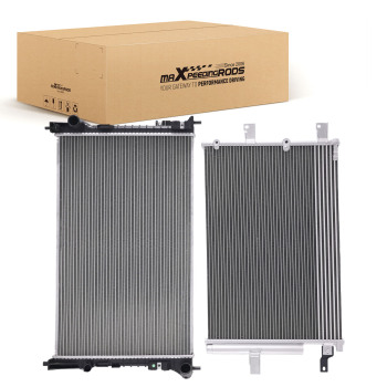 Radiator and compatible for AC Condenser compatible for Ford Edge Limited SEL 2011-2014 3.5L FO3010276