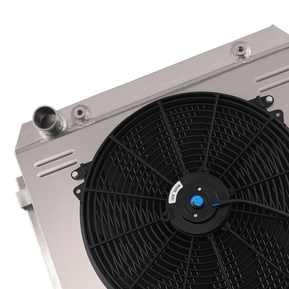 3-Row Aluminum Radiator Fan Kit compatible for Chevy Bel Air 150 4.3L 4.6L 1955-57 CC5057