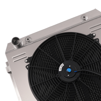 3-Row Aluminum Radiator Fan Kit compatible for Chevy Bel Air 150 4.3L 4.6L 1955-57 CC5057