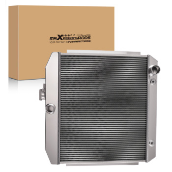 4 Row Aluminum Engine Radiator compatible for Chevy Nomad V8 1955-1957 SBR5057