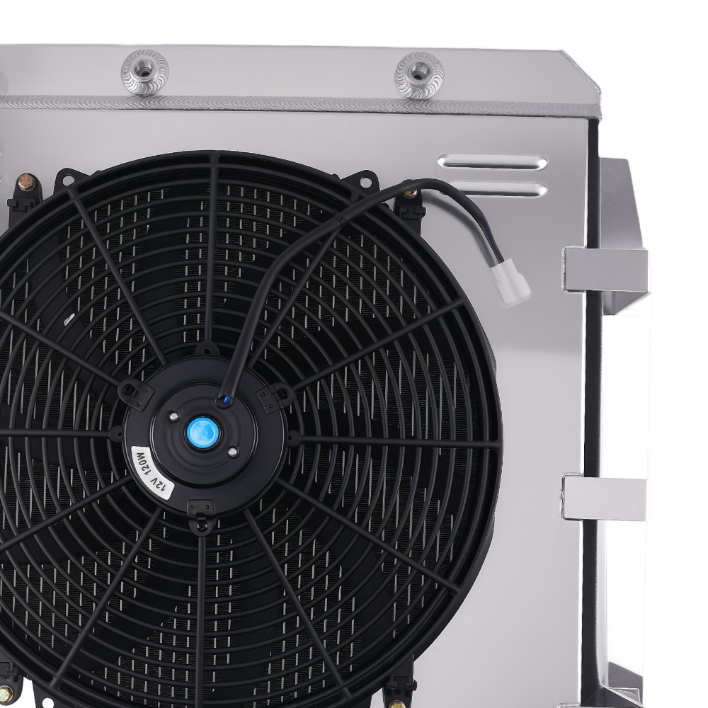 3 Row Aluminum Radiator w/ Shroud Fan compatible for Chevy 3100 1955-1959 RAD5559