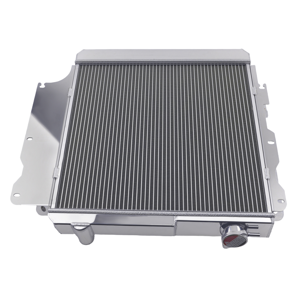 3 Row Aluminum Radiator Shroud Fan compatible for Jeep Wrangler YJ TJ 2.4L 4.0L 1987-2006