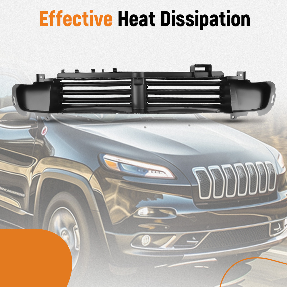 Front Active Grille Shutter Assemblyfor compatible for Jeep Cherokee Latitude Limited 2014-18