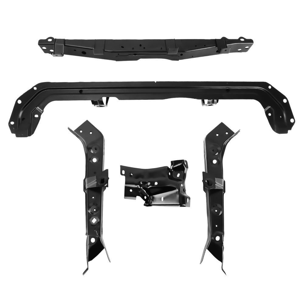 5 Radiator Support Brackets compatible for Nissan Rogue S/SL/SV 2014-2020 LH RH Upper Lower