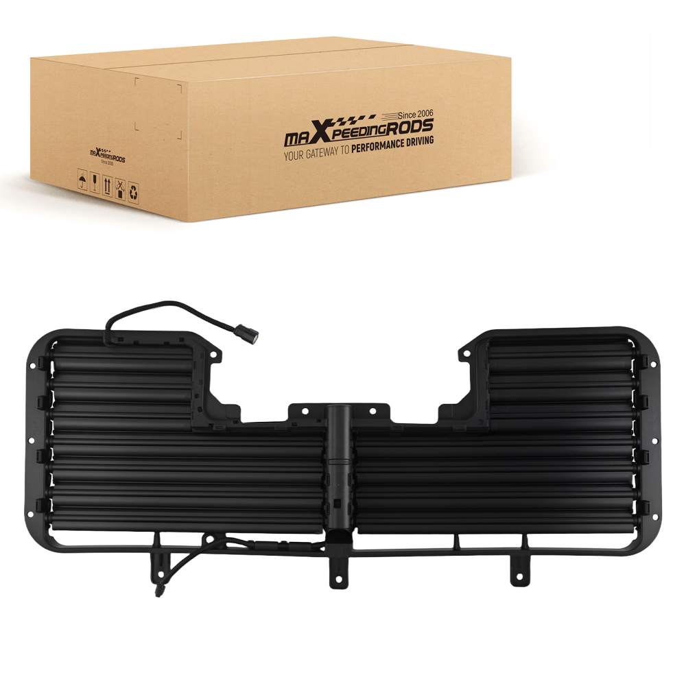 Active Airflow Control Shutter compatible for Silverado 1500 2017-2018 Front Black