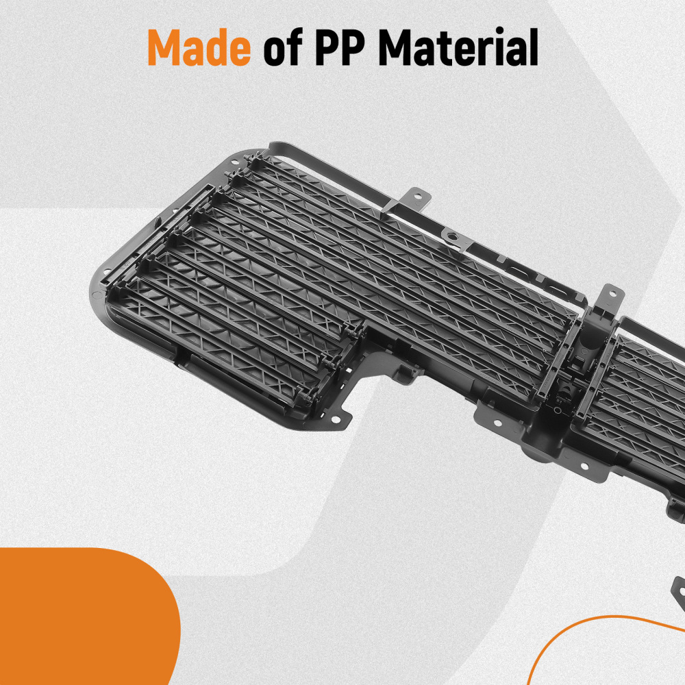 Front Grille Shutter compatible for Chevrolet Silverado 1500 compatible for GMC Sierra 2017-19 w/O Motor