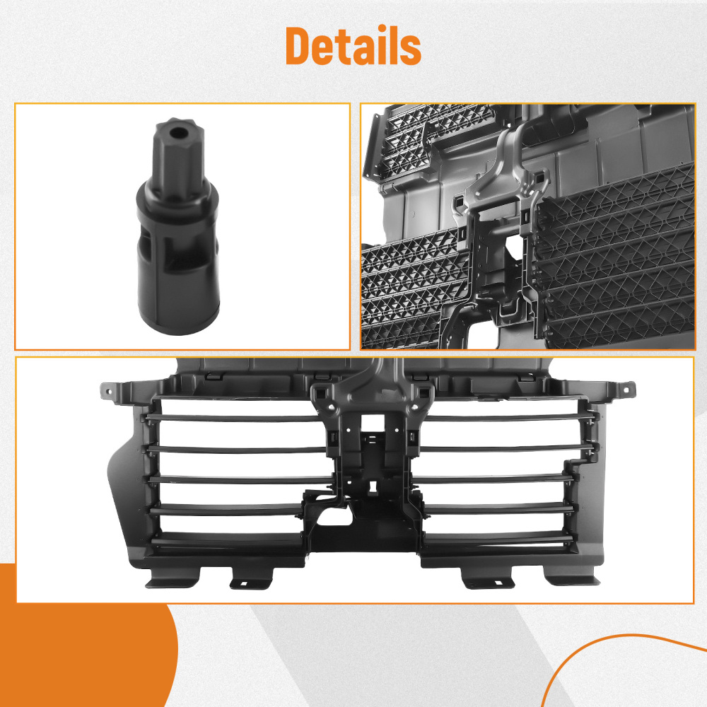 Air Shutter Grille Assembly compatible for Ford Edge 2.0L 2.7L 2019-2021 w/O Actuator