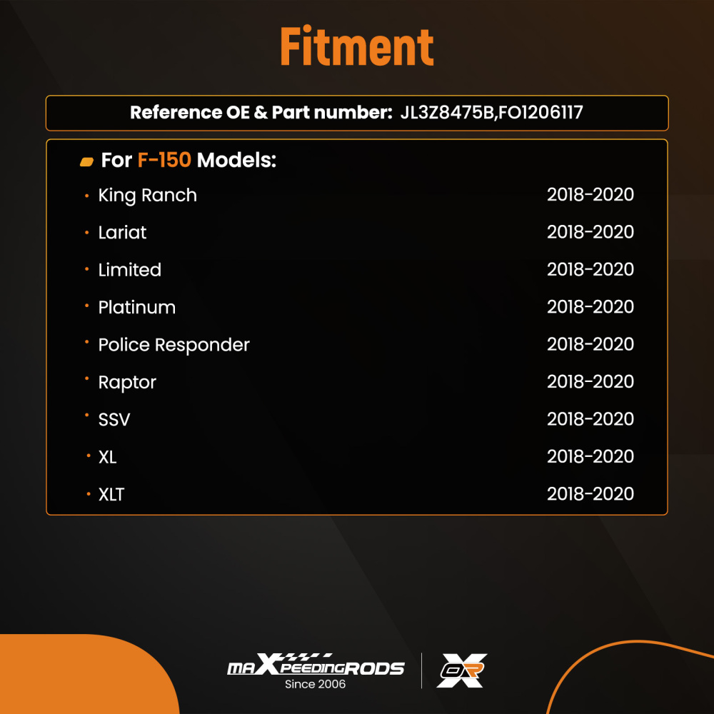 Active Airflow Grille Shutter compatible for Ford F-150 Platinum SSV 2018-2020 JL3Z8475B