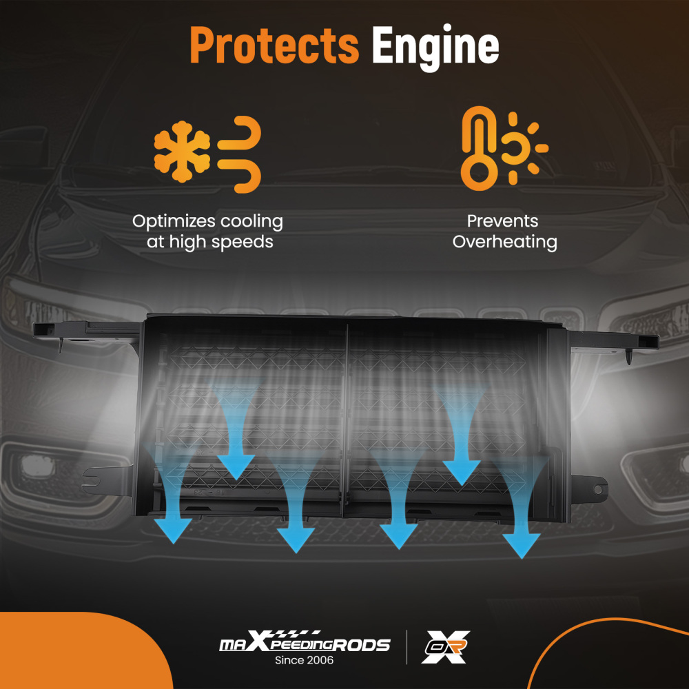 Active Airflow Grille Shutter compatible for Ford F-150 Platinum SSV 2018-2020 JL3Z8475B