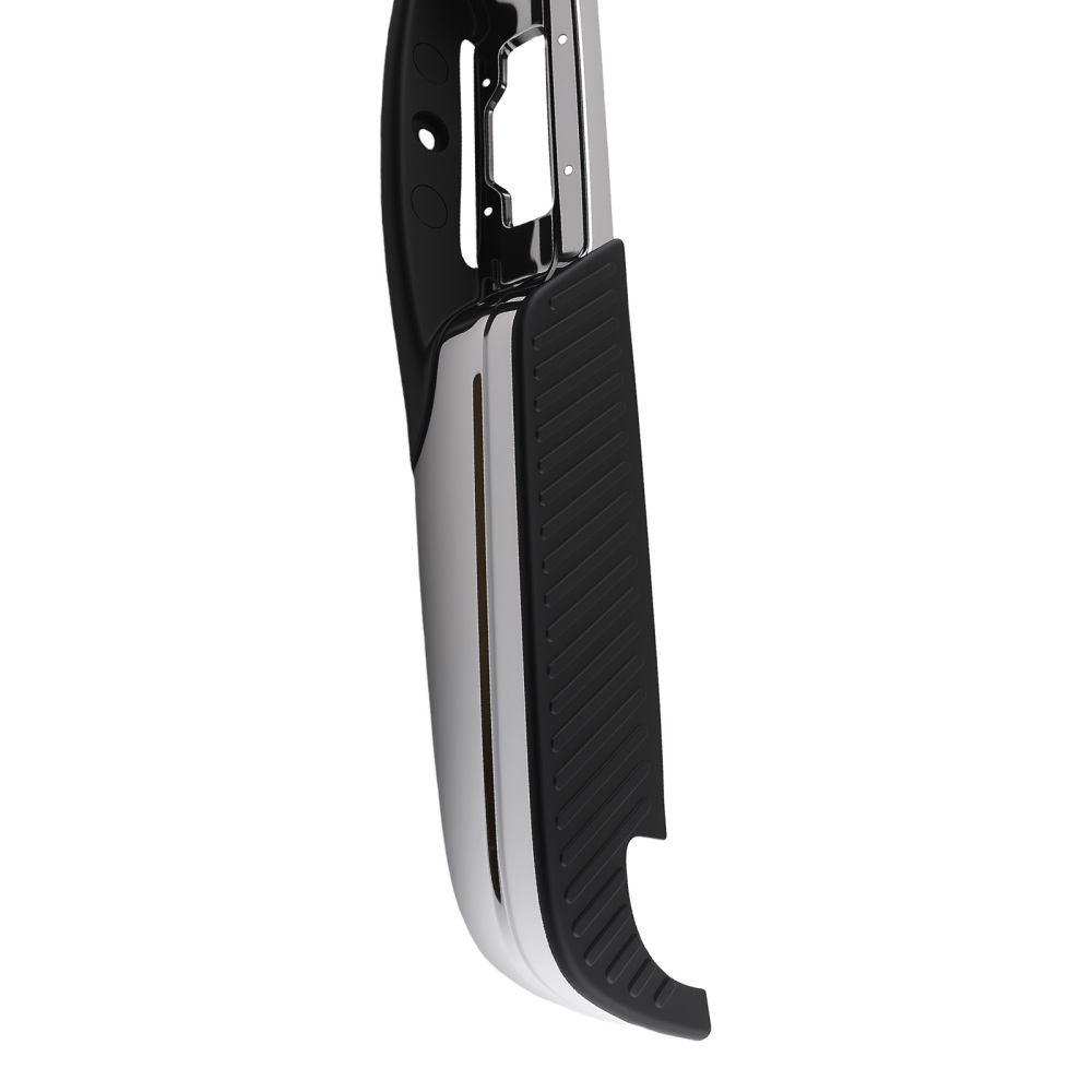 Rear Bumper Assembly Black compatible for Ford F-150 1997-2003 F-150 Heritage XL 2004