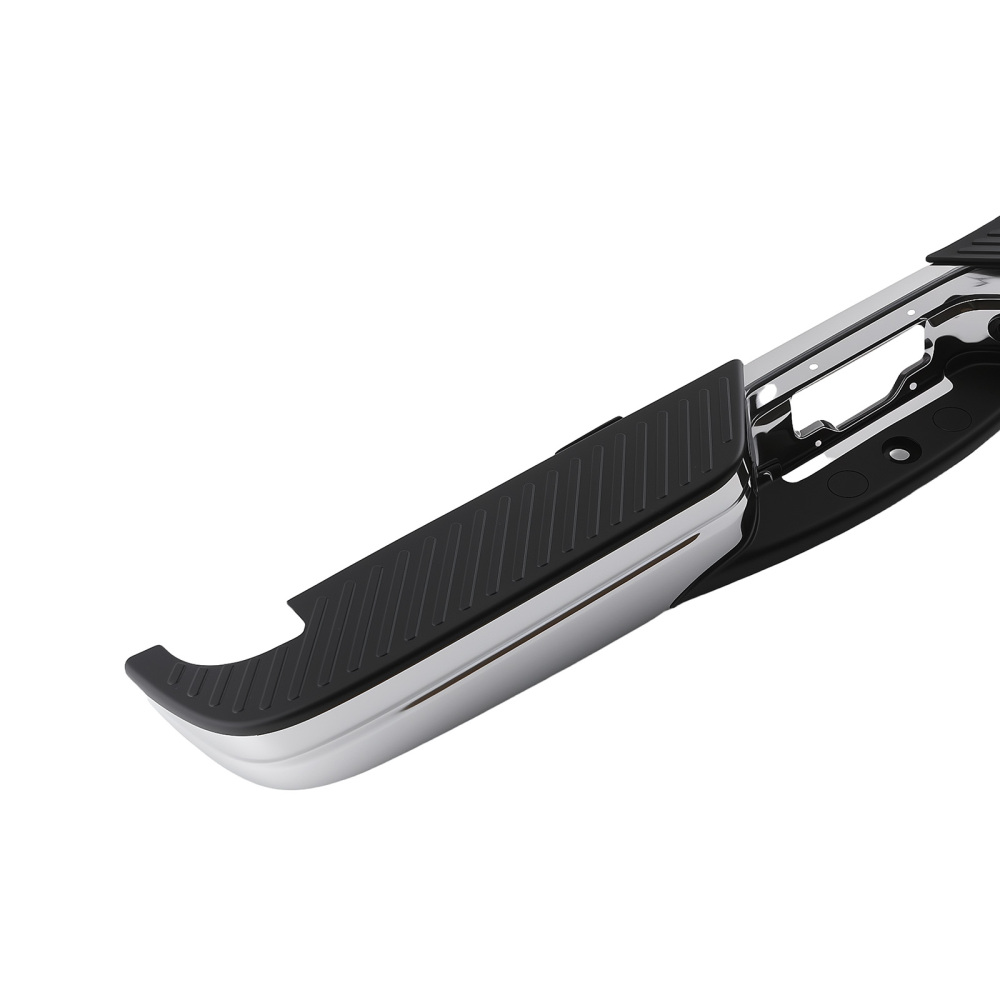 Rear Bumper Assembly Black compatible for Ford F-150 1997-2003 F-150 Heritage XL 2004