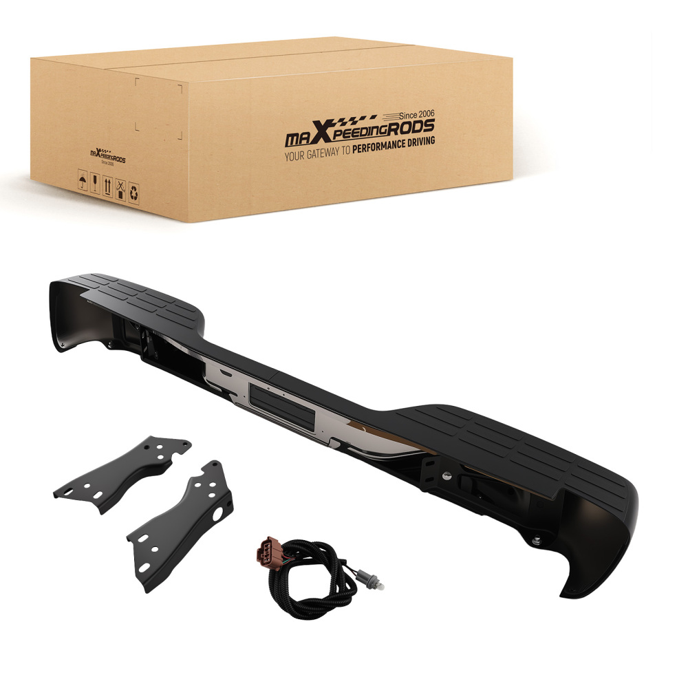 Chrome Rear Bumper Assembly compatible for GMC Sierra 1500/2500 1999-2006 15738018