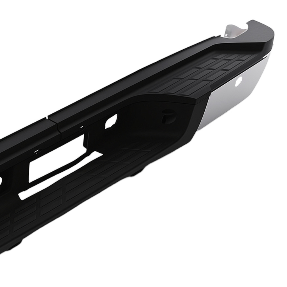 Rear Bumper Assembly compatible for Sierra HD 2011-2014 22792253 Chrome Plastic Steel