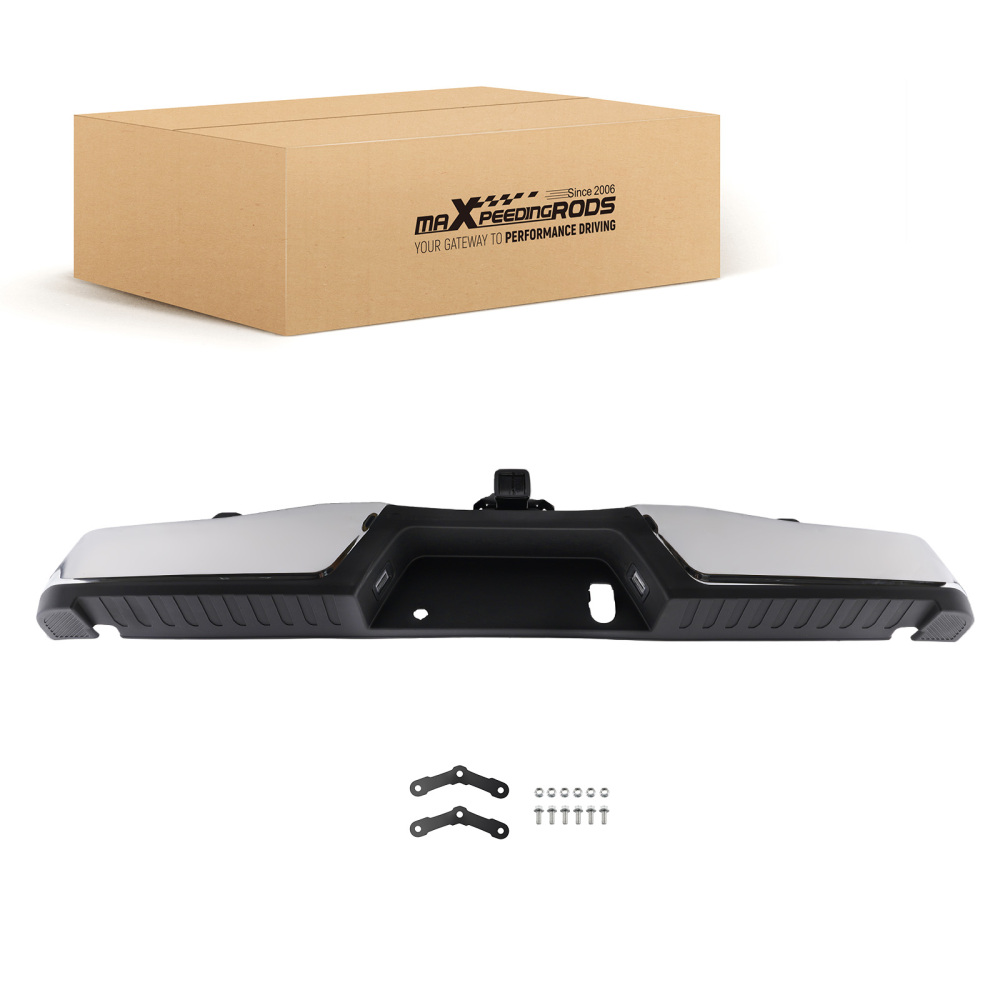 Chrome Rear Bumper Assembly compatible for Ford F-150 15-20 FO1103185 Steel