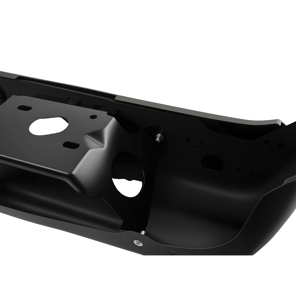 Black Rear Bumper Assembly compatible for Ford E-150 E-250 1992-2014 FO1103203 Steel