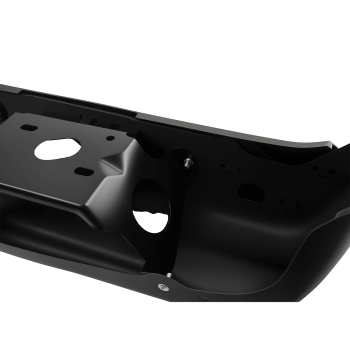 Black Rear Bumper Assembly compatible for Ford E-150 E-250 1992-2014 FO1103203 Steel