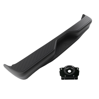 Black Rear Bumper Assembly compatible for Ford E-150 E-250 1992-2014 FO1103203 Steel