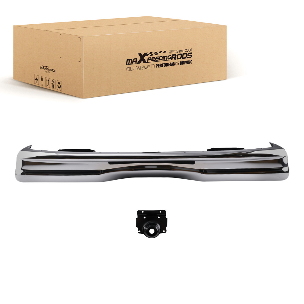 Chrome Rear Bumper Assembly compatible for Ford E-250 E-350 1992-2014 FO1103205