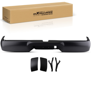 Black Rear Bumper compatible for Ram 1500 2011-2024 Steel CH1103120 55078095AC