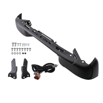 Black Rear Bumper compatible for Chevrolet Suburban 1500 00-06 GM1101115 Bolt-On