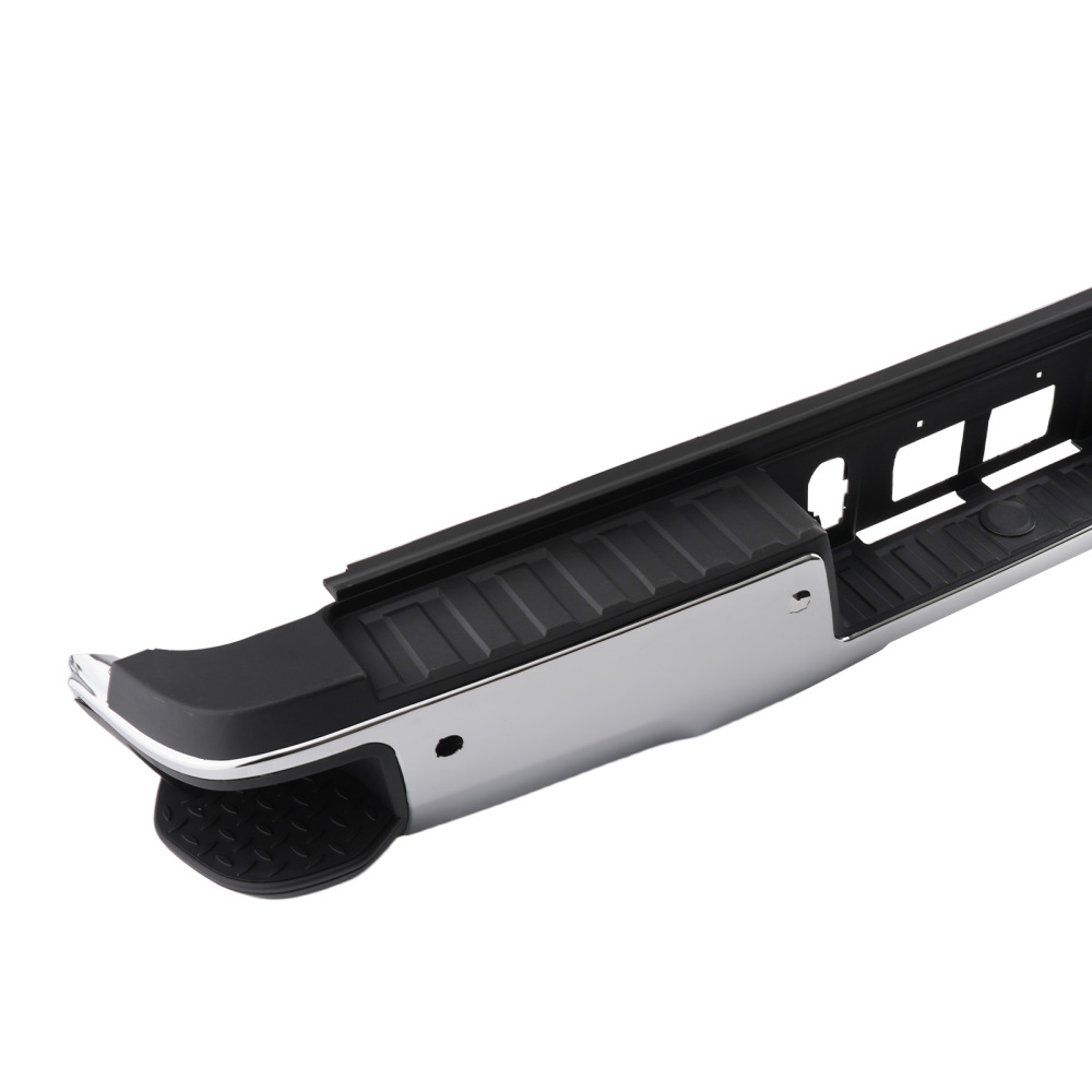 Chrome Rear Bumper Assembly compatible for Chevy Silverado GMC Sierra 1500 14-18