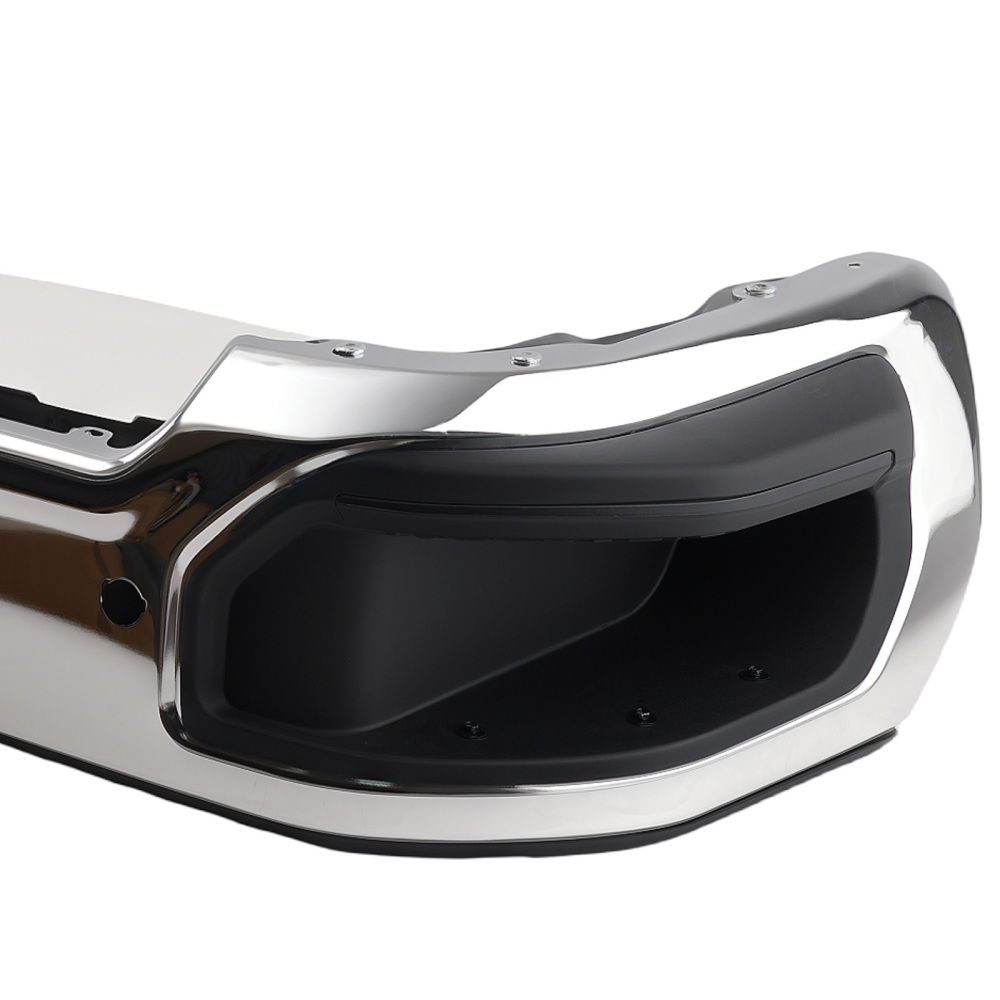 Bolt-On Rear Bumper compatible for Chevy Silverado 1500 2019-2024 23251665 Chrome