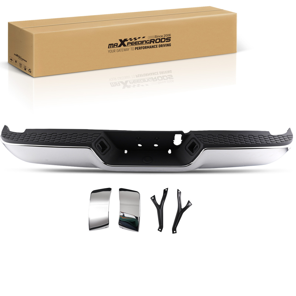 Chrome Plastic Rear Bumper compatible for Ram 2500 3500 2013-2018 68207297AA Steel
