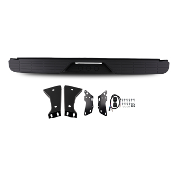 Black Steel Rear Bumper compatible for Chevrolet C1500 K1500 88-98 GM1101112