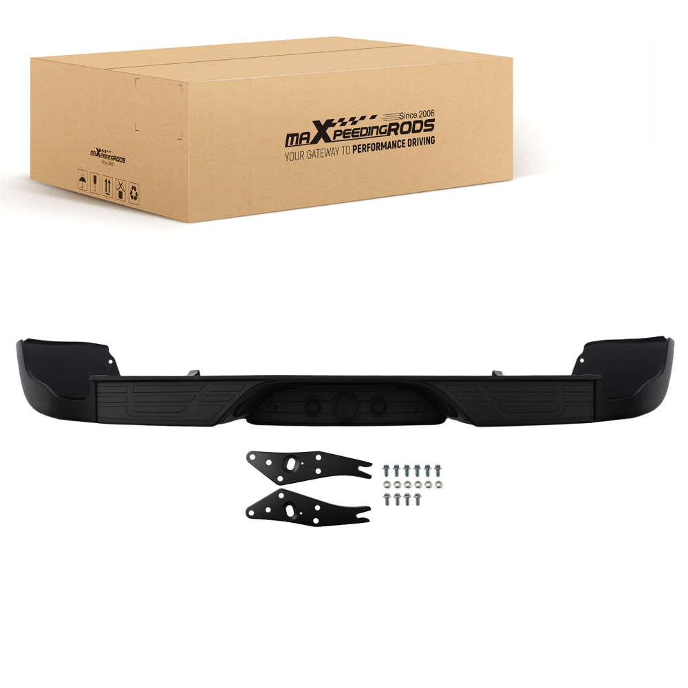 Black Bumper Rear compatible for Toyota Tacoma 2005-2015 5204304010 Steel Assembly