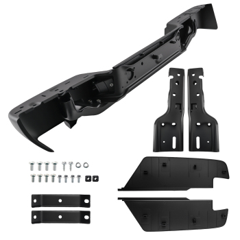 Black Rear Bumper Assembly compatible for Chevrolet Colorado 2008-2012 10372927