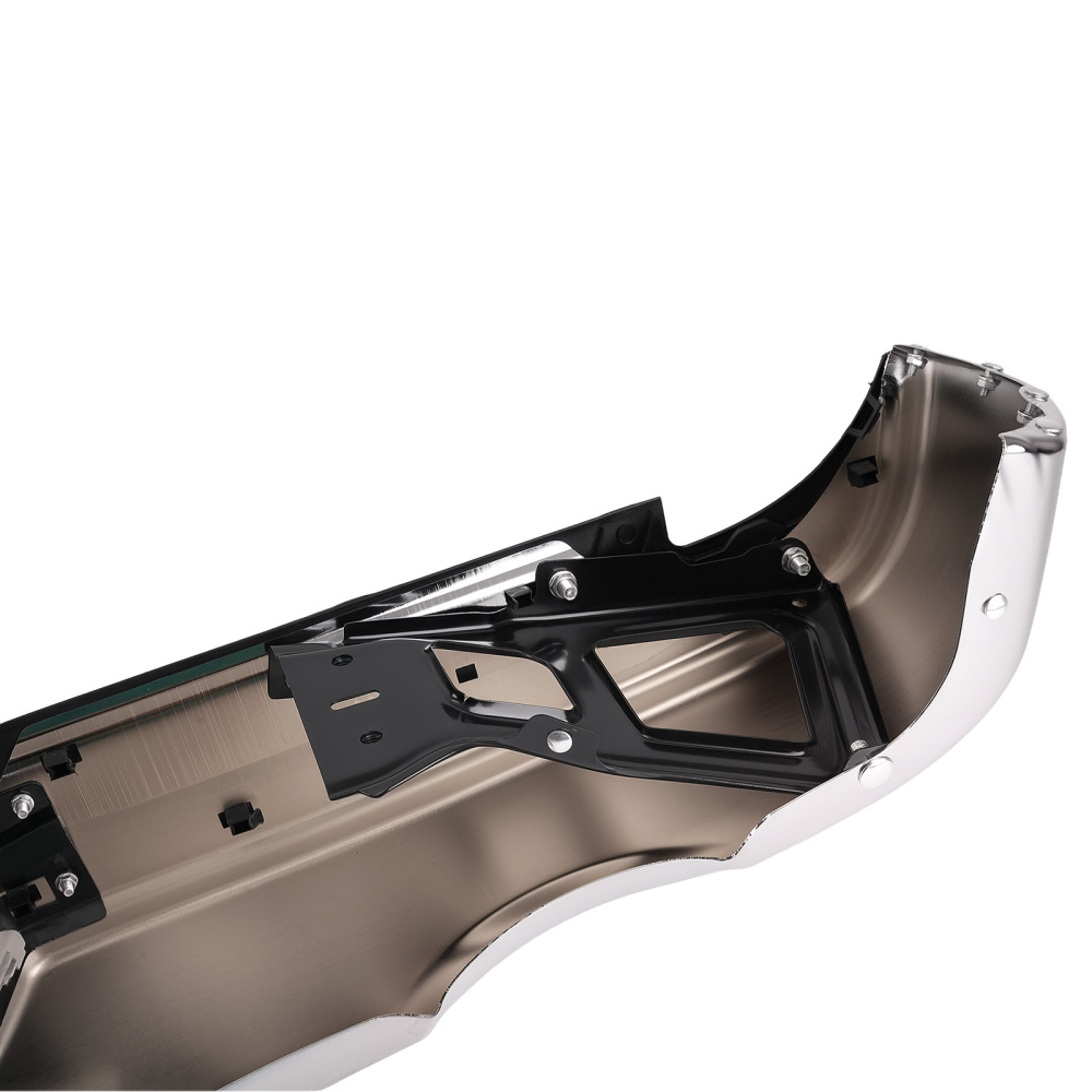 Chrome Rear Bumper Assembly compatible for Dodge Ram 1500 09-10 Dual Exhaust