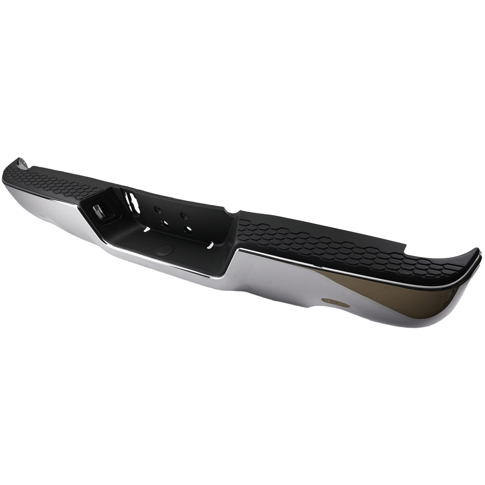 Chrome Rear Bumper Assembly compatible for Dodge Ram 1500 09-10 Dual Exhaust