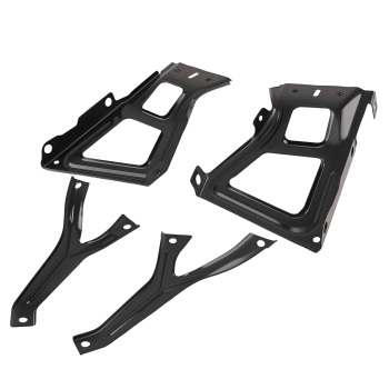 Bumper Bracket Rear compatible for Ram 1500 2500 3500 2011-18 68049744AA Black Steel