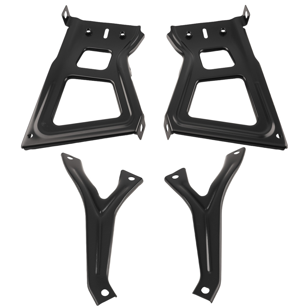 Bumper Bracket Rear compatible for Ram 1500 2500 3500 2011-18 68049744AA Black Steel