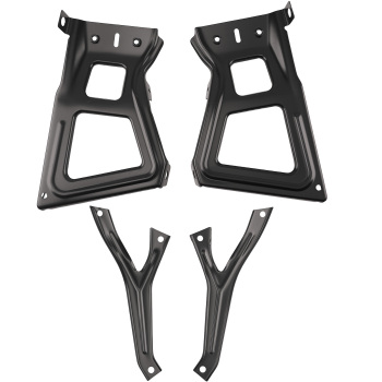 Bumper Bracket Rear compatible for Ram 1500 2500 3500 2011-18 68049744AA Black Steel