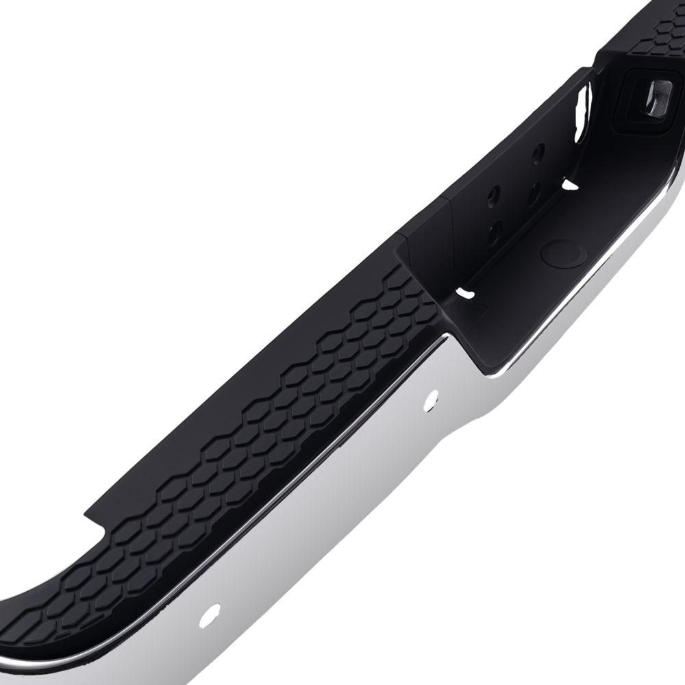Chrome Rear Bumper Assembly compatible for Ram 2500 2013-18 68049769AA Steel w/ Sensor