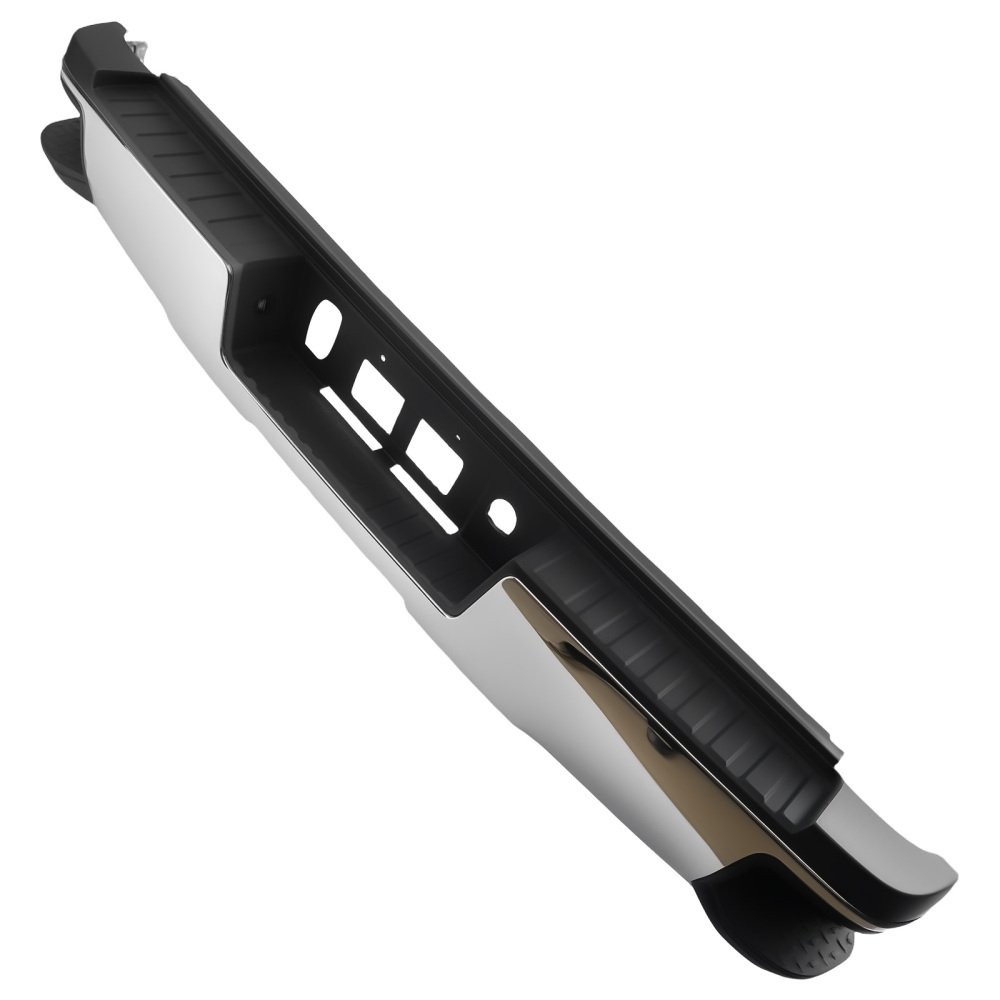 Chrome Rear Bumper Assembly compatible for GMC Sierra 2500/3500HD 2015-2019 Steel