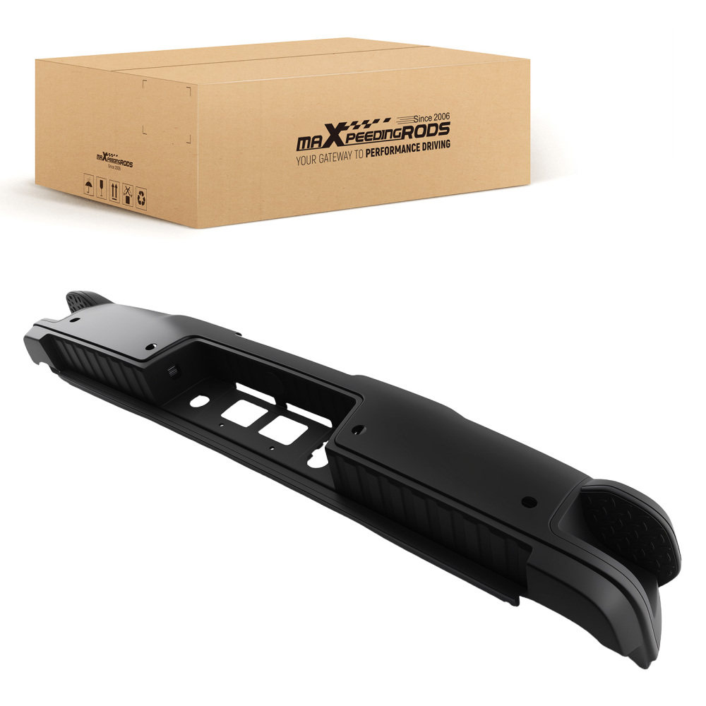 Black Assembly Rear Bumper compatible for Silverado 2500HD 3500HD 15-19 23108152