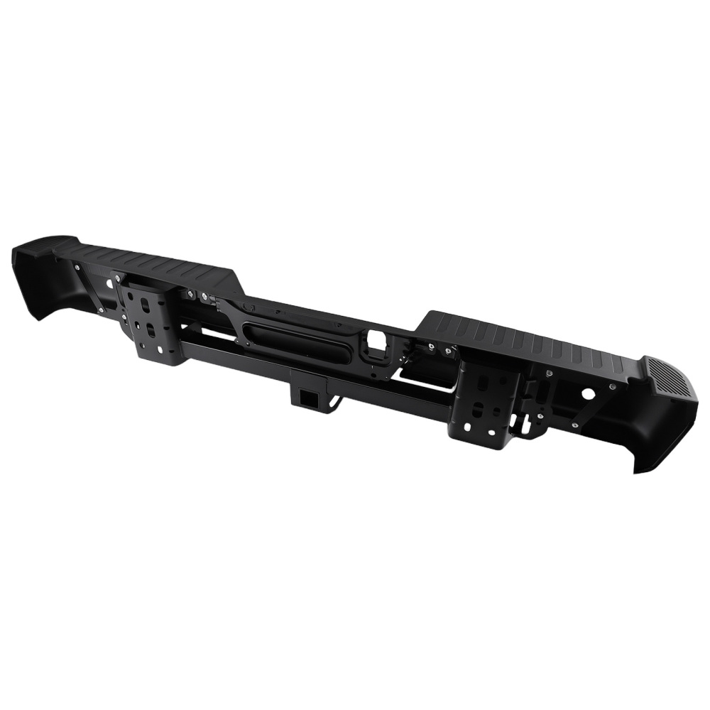 Black Rear Bumper Assembly compatible for Ford F-150 15-20 5L3Z17787AA FL3Z13550A